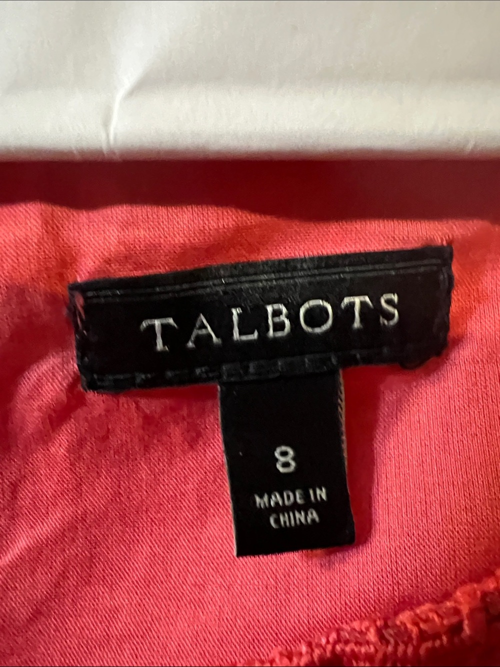 GORGEOUS!!!!! Talbots Coral-Red Fringe Textured Sleeveless Top H041 - Picture 3 of 9